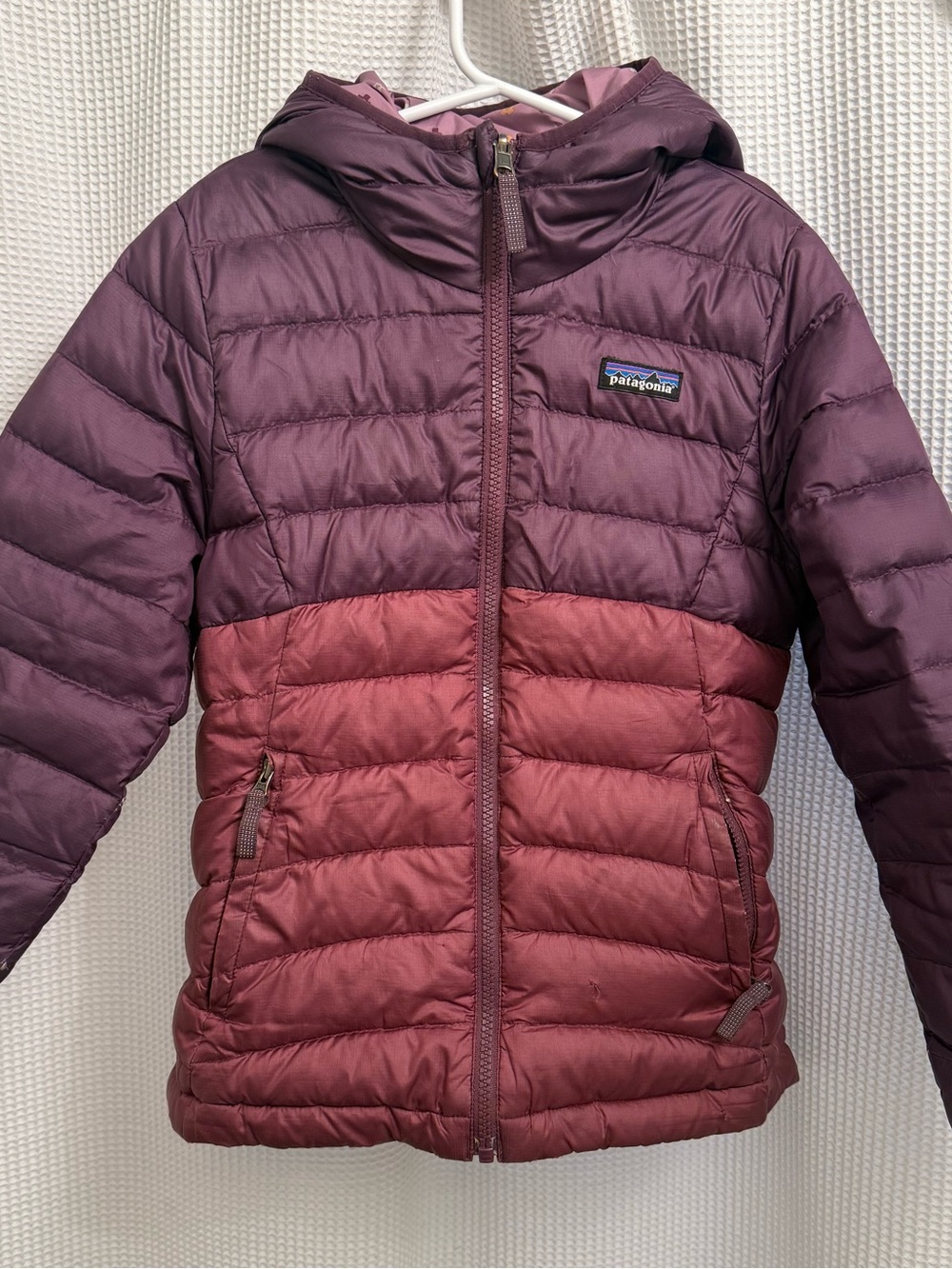 Girls reversible down sweater